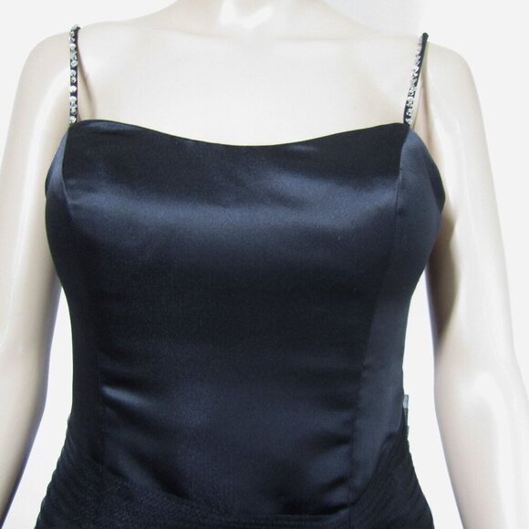 VTG Hannah S Y2K 4 Whimsigoth Fairy Goth Black Prom Witchy  BOW Mini Tutu Dress - Picture 2 of 13